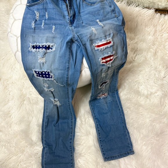 Jeans American Flag Colors Jeans Perfect For 4th Of July Parties